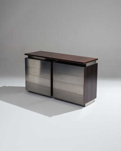 BRUSHED STEEL ENFILADE, ACERBIS, 1970s