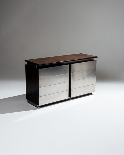 BRUSHED STEEL ENFILADE, ACERBIS, 1970s