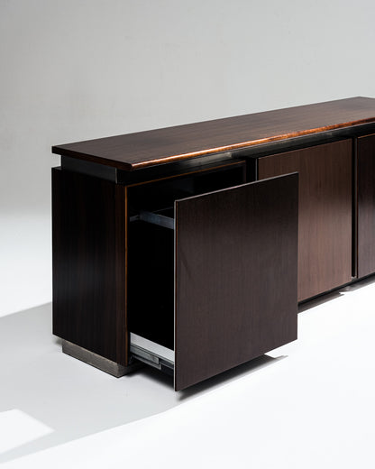 BRUSHED STEEL ENFILADE, ACERBIS, 1970s