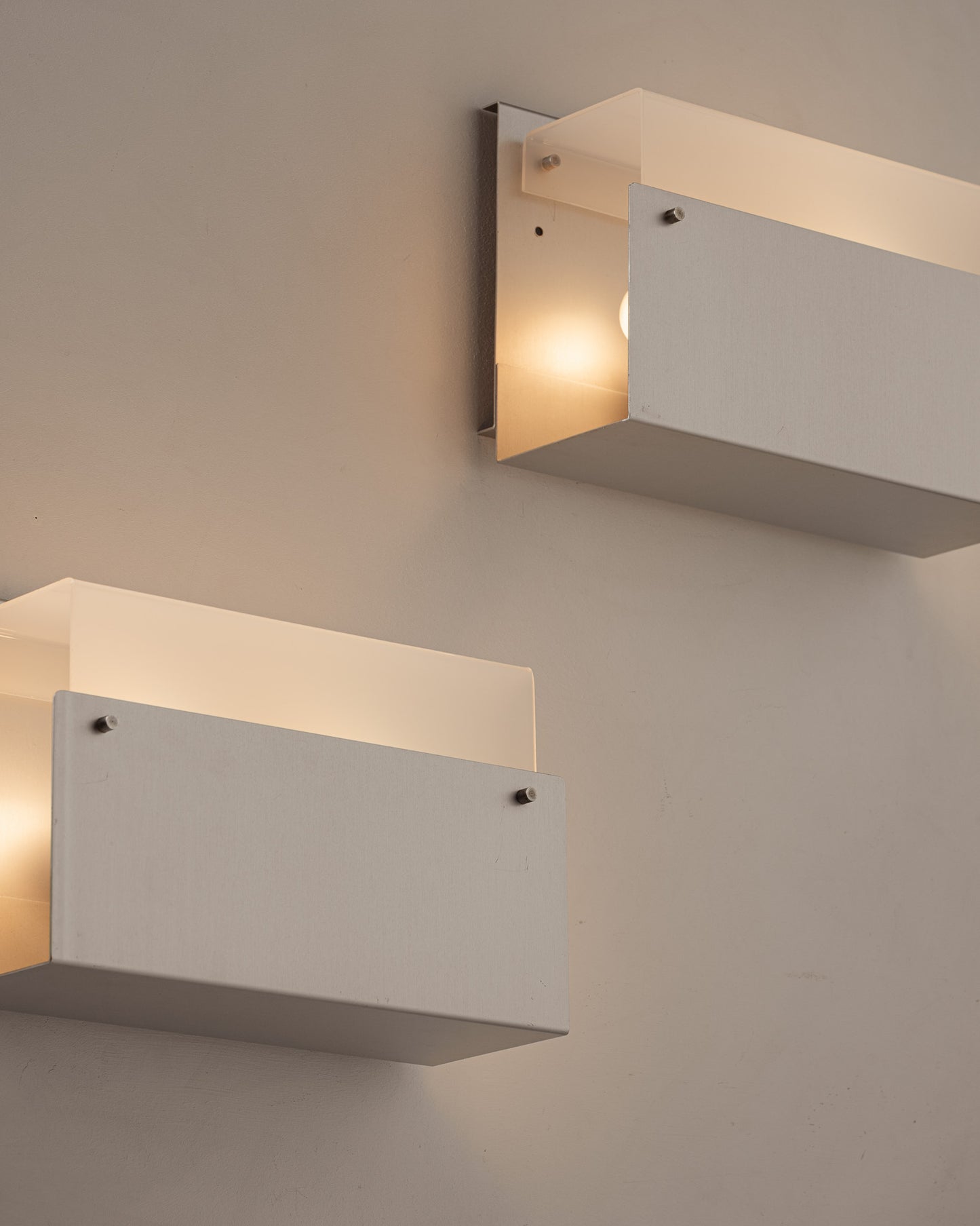 PLEXIGLASS AND METAL SCONCE, 1970s