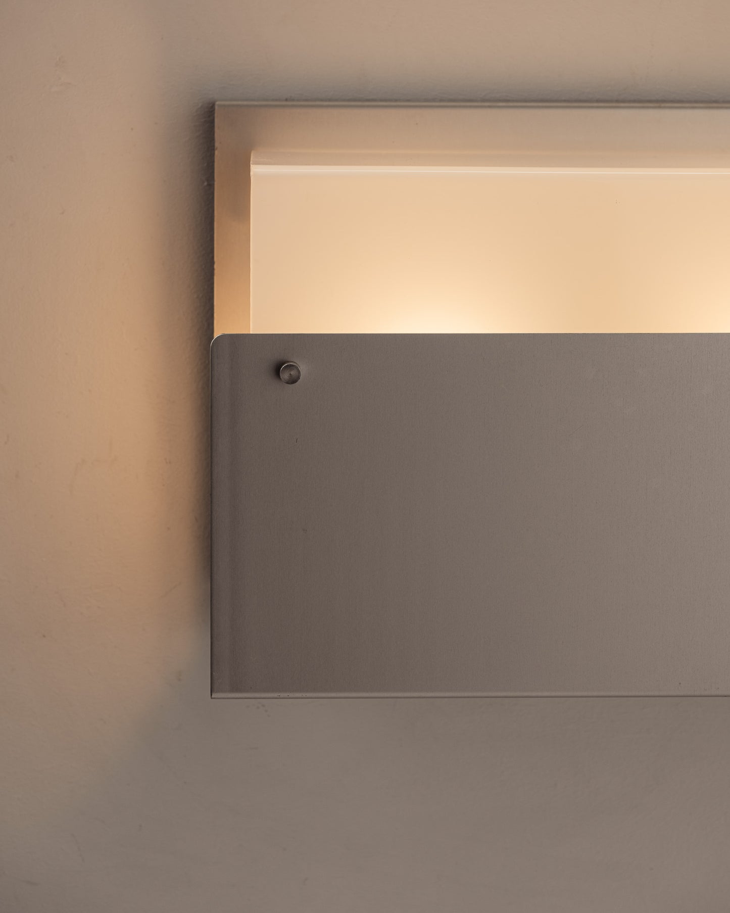 PLEXIGLASS AND METAL SCONCE, 1970s