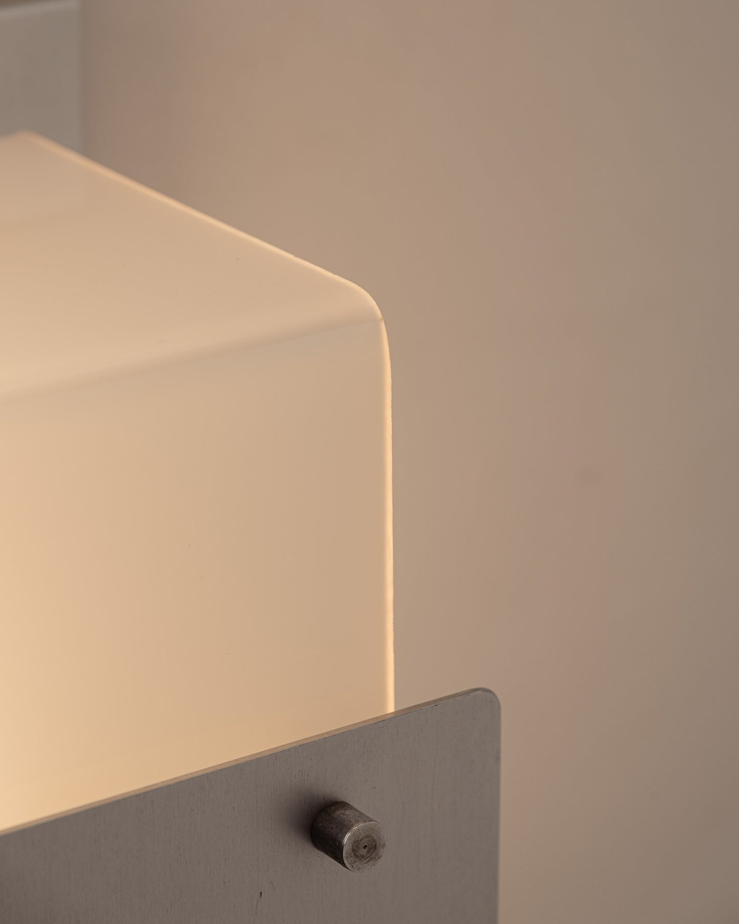 PLEXIGLASS AND METAL SCONCE, 1970s