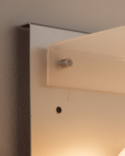 PLEXIGLASS AND METAL SCONCE, 1970s