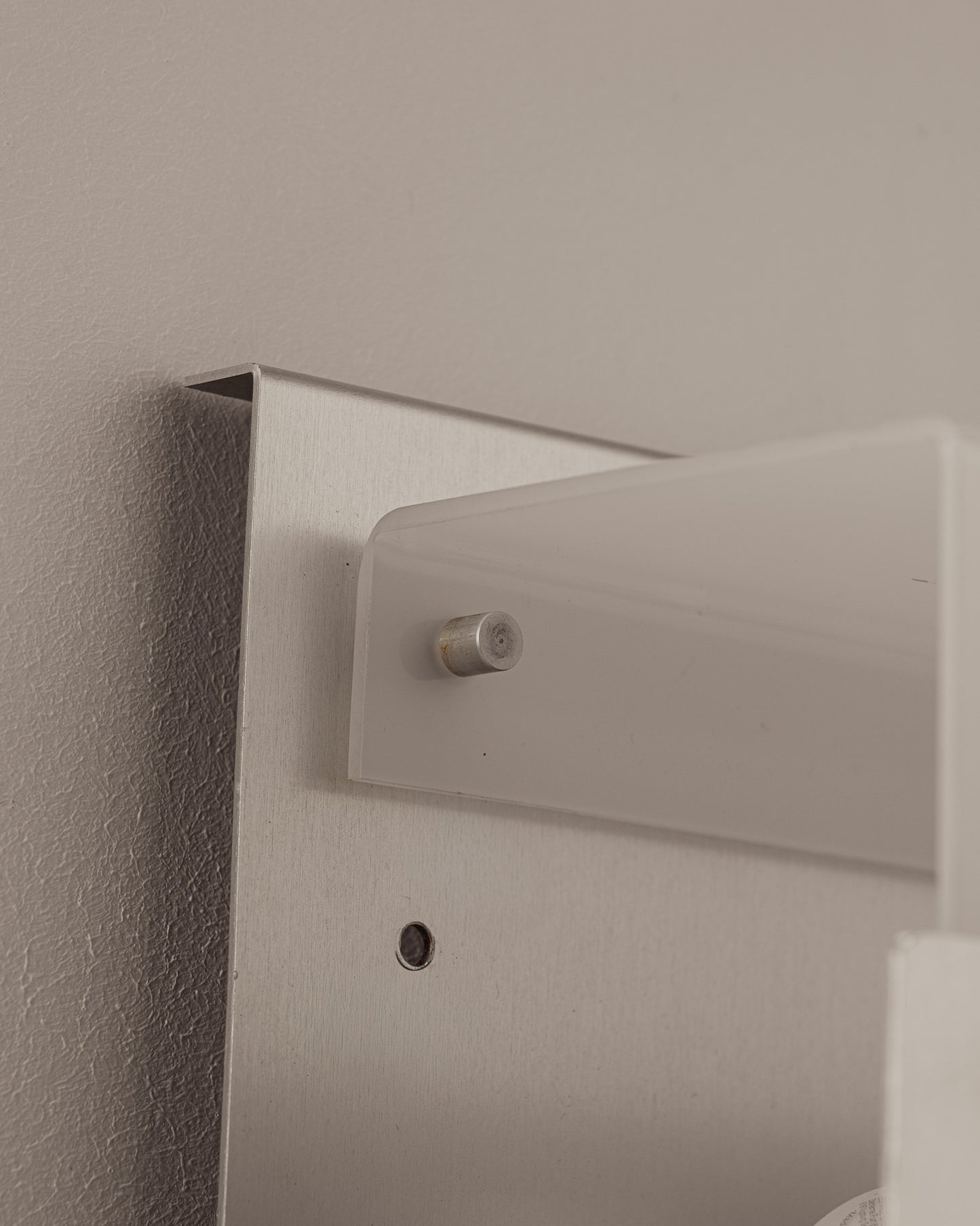 PLEXIGLASS AND METAL SCONCE, 1970s