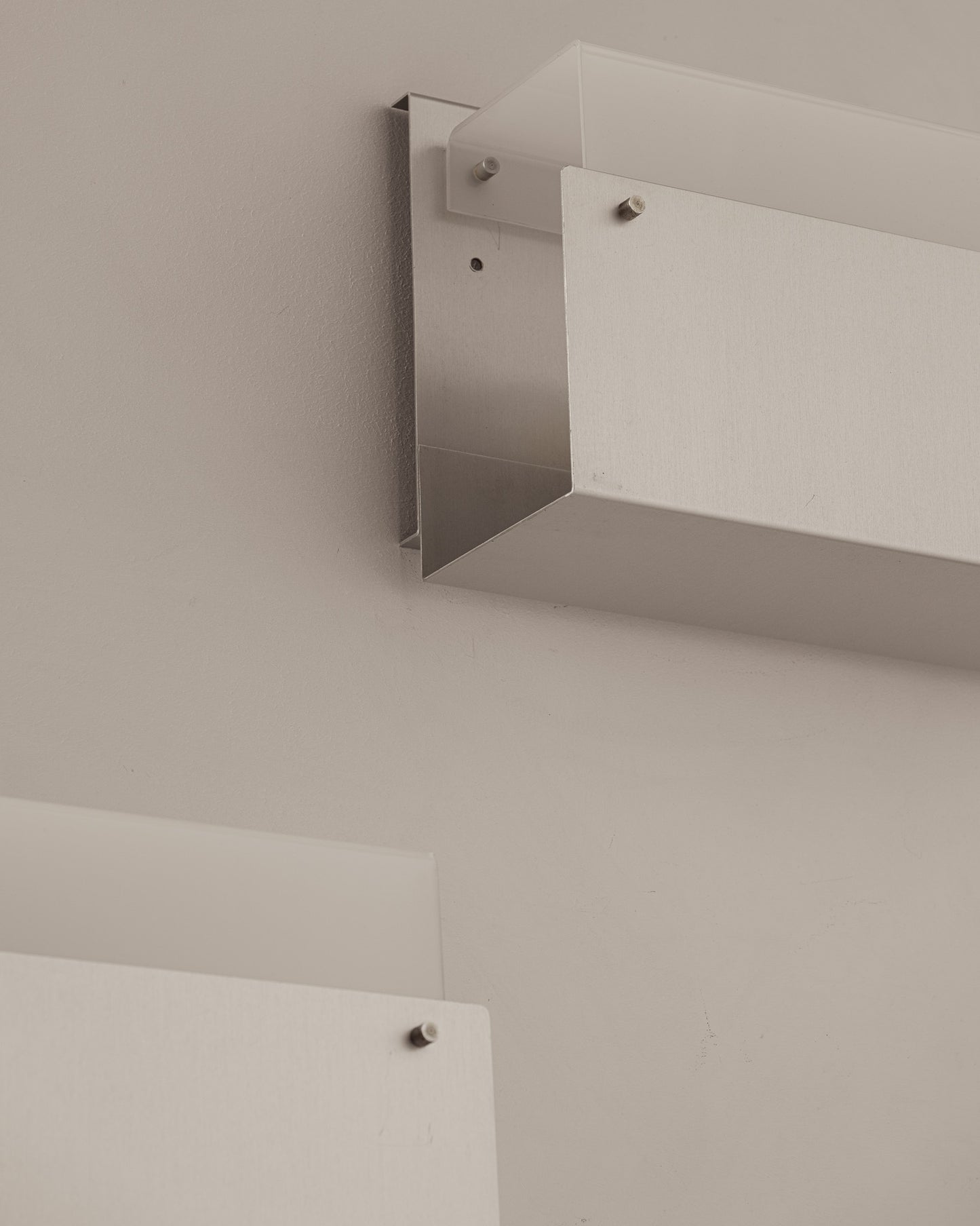 PLEXIGLASS AND METAL SCONCE, 1970s