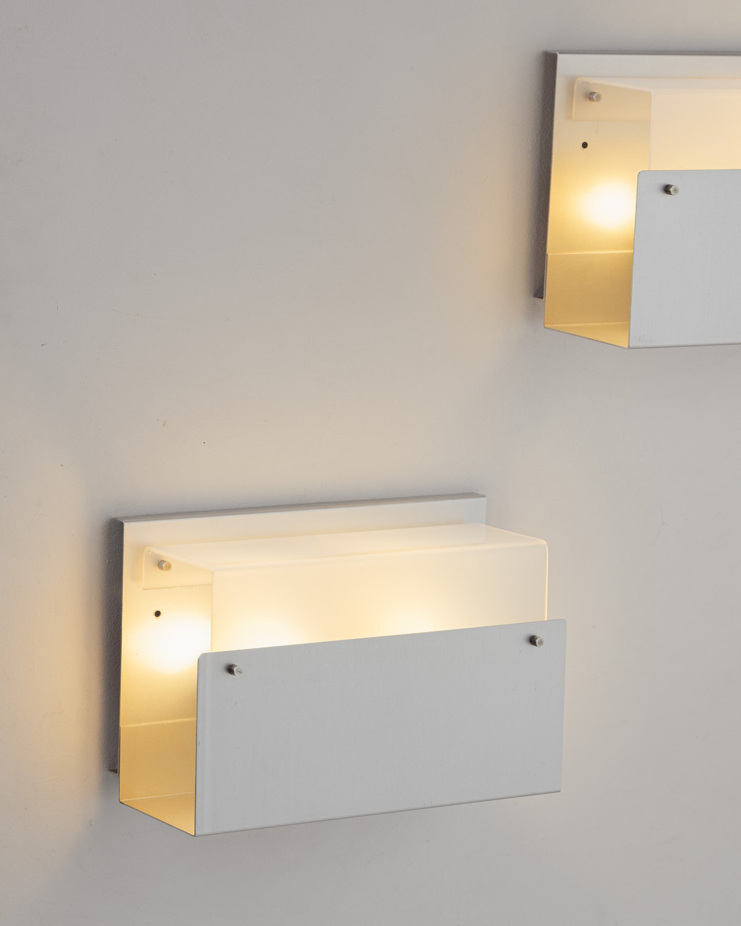 PLEXIGLASS AND METAL SCONCE, 1970s
