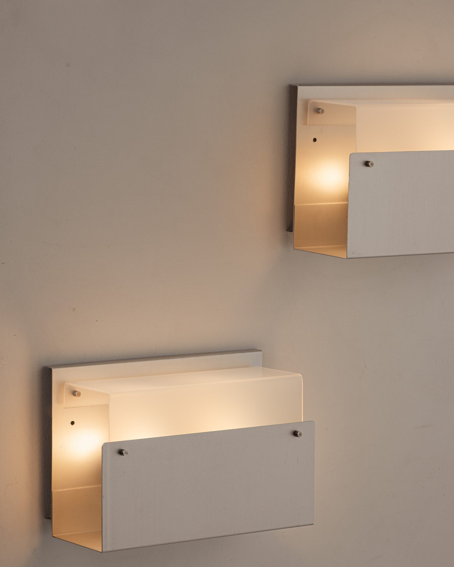 PLEXIGLASS AND METAL SCONCE, 1970s