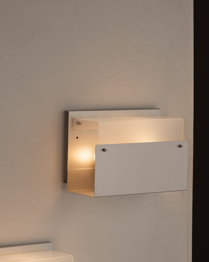 PLEXIGLASS AND METAL SCONCE, 1970s