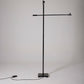 MICHEL SÉNÉ BLACK METAL FLOOR LAMP, 1970s