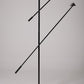 MICHEL SÉNÉ BLACK METAL FLOOR LAMP, 1970s