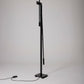 MICHEL SÉNÉ BLACK METAL FLOOR LAMP, 1970s