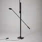 MICHEL SÉNÉ BLACK METAL FLOOR LAMP, 1970s