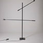 MICHEL SÉNÉ BLACK METAL FLOOR LAMP, 1970s