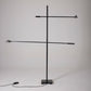 MICHEL SÉNÉ BLACK METAL FLOOR LAMP, 1970s