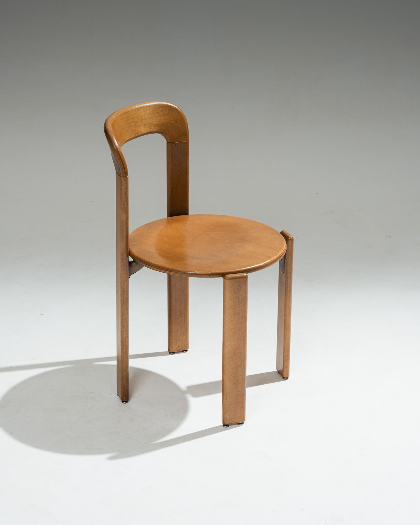 SET OF 4 SOLID BEECH CHAIRS, BRUNO REY, DIETIKER, 1980s