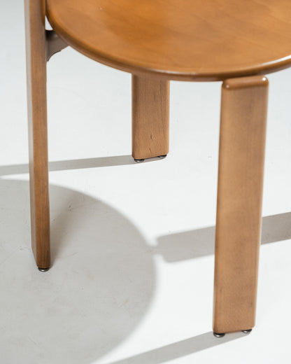 SET OF 6 SOLID BEECH CHAIRS, BRUNO REY, DIETIKER, 1980s