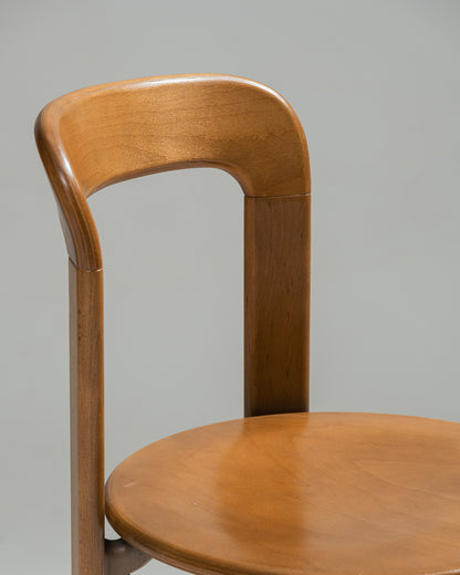 PAIR OF SOLID BEECH CHAIRS, BRUNO REY, DIETIKER, 1980s
