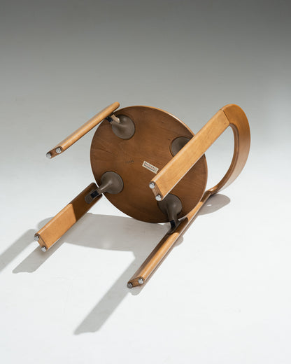 SOLID BEECH CHAIR, BRUNO REY, DIETIKER, 1980s