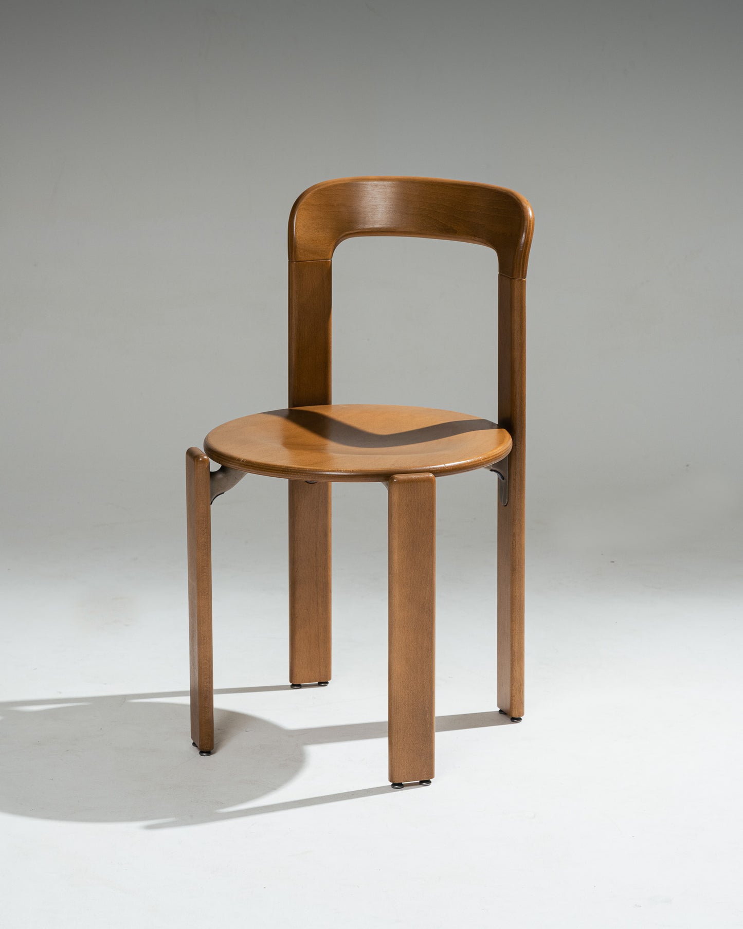 PAIR OF SOLID BEECH CHAIRS, BRUNO REY, DIETIKER, 1980s