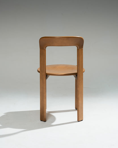 SET OF 6 SOLID BEECH CHAIRS, BRUNO REY, DIETIKER, 1980s