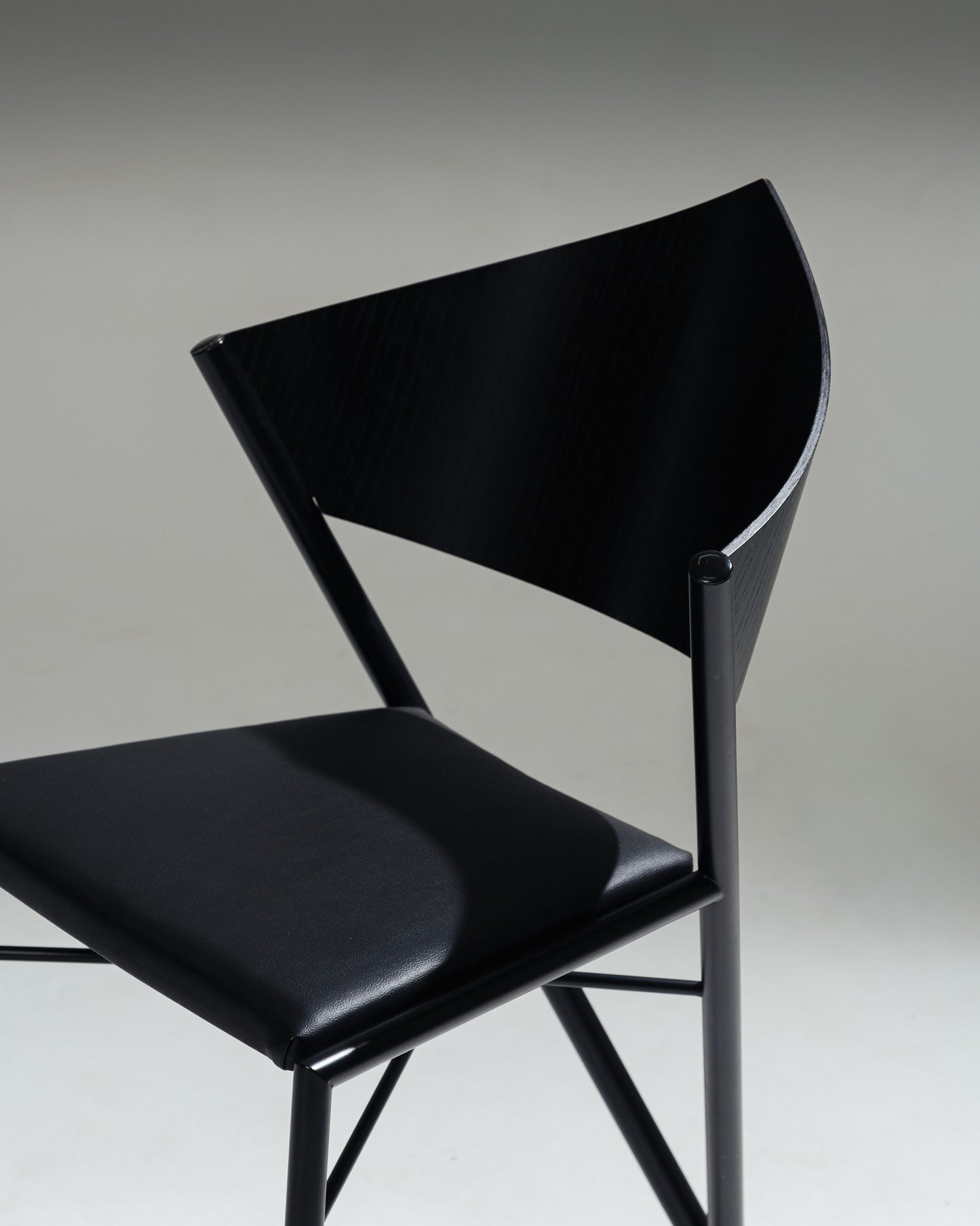 SET OF 4 POSTMODERN 'D-TEC' CHAIRS, VICTORY, 1980s