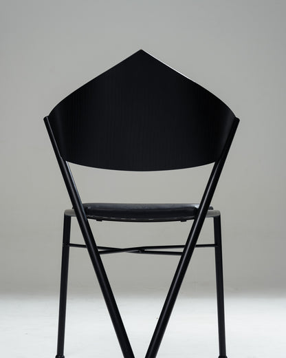 SET OF 4 POSTMODERN 'D-TEC' CHAIRS, VICTORY, 1980s