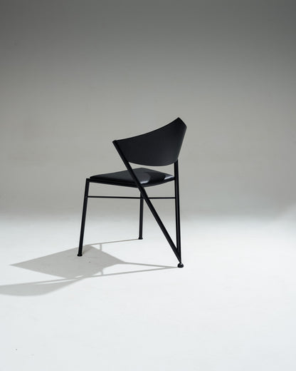 SET OF 4 POSTMODERN 'D-TEC' CHAIRS, VICTORY, 1980s