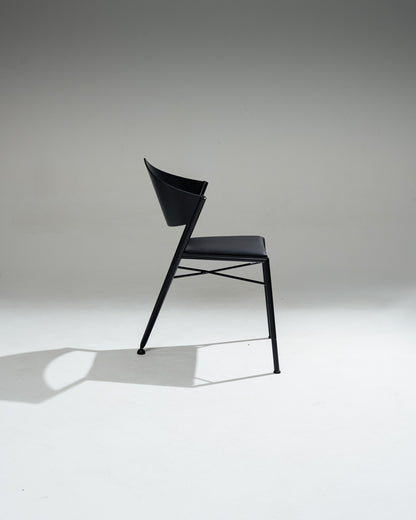 SET OF 4 POSTMODERN 'D-TEC' CHAIRS, VICTORY, 1980s
