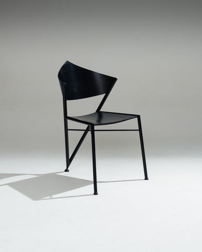 'D-TEC' POSTMODERN METAL CHAIR, VICTORY, 1980s