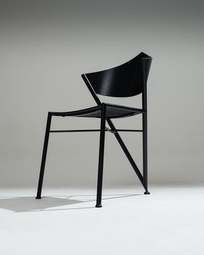 'D-TEC' POSTMODERN METAL CHAIR, VICTORY, 1980s