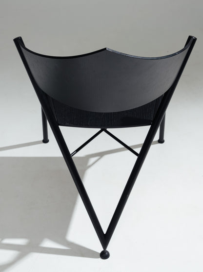'D-TEC' POSTMODERN METAL CHAIR, VICTORY, 1980s