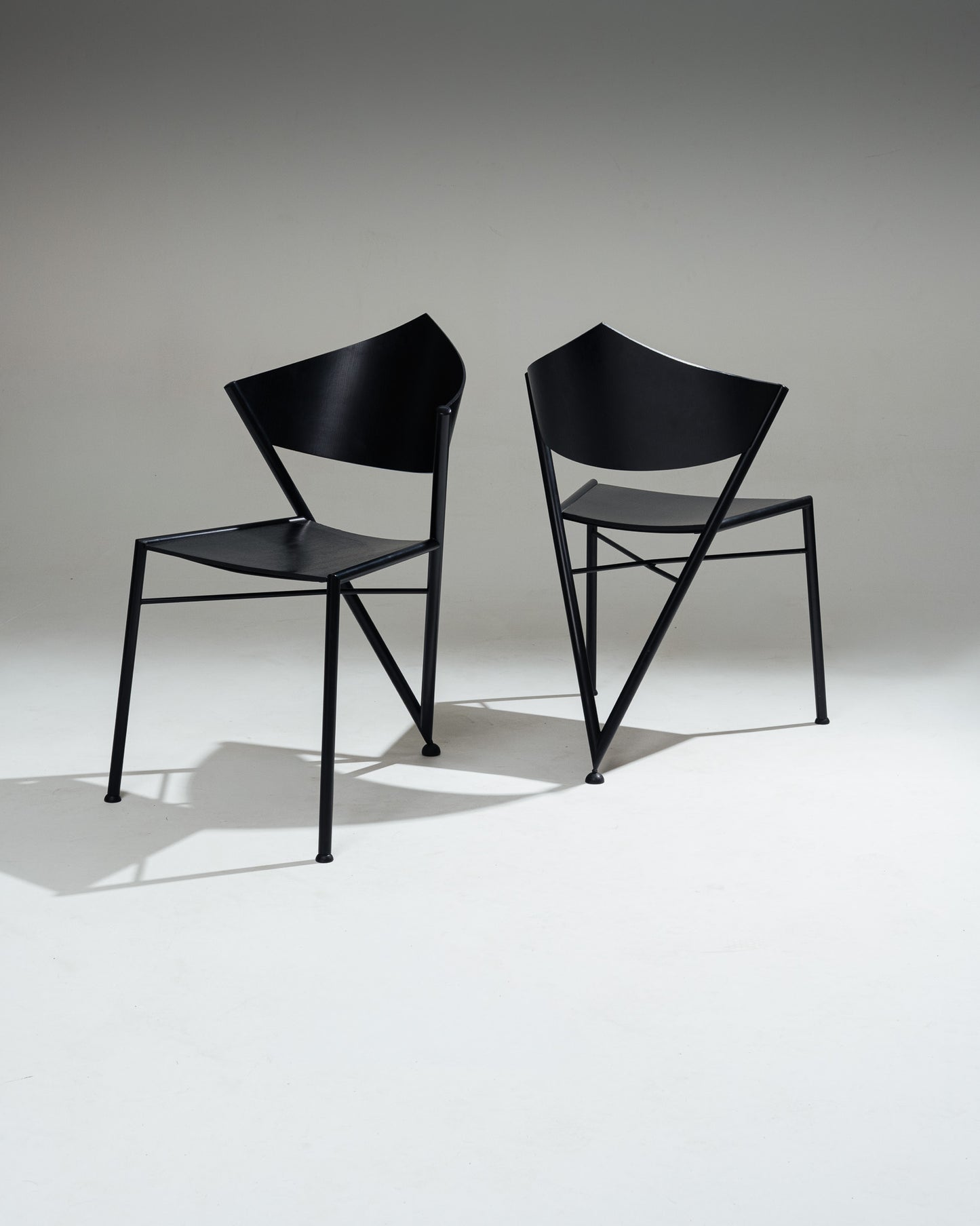 'D-TEC' POSTMODERN METAL CHAIR, VICTORY, 1980s