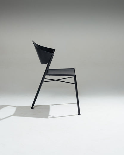 'D-TEC' POSTMODERN METAL CHAIR, VICTORY, 1980s