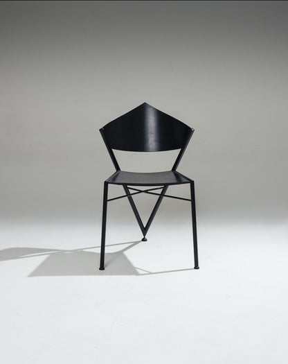 'D-TEC' POSTMODERN METAL CHAIR, VICTORY, 1980s
