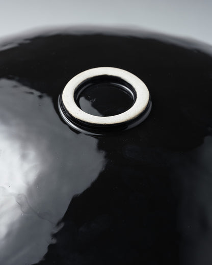 BLACK CERAMIC PLATE, ELDAROV.T