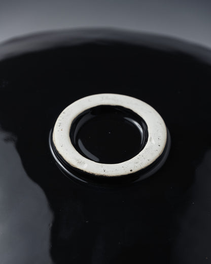 BLACK CERAMIC PLATE, ELDAROV.T