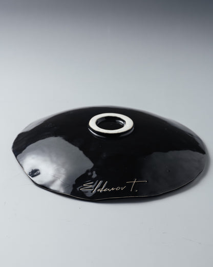 BLACK CERAMIC PLATE, ELDAROV.T
