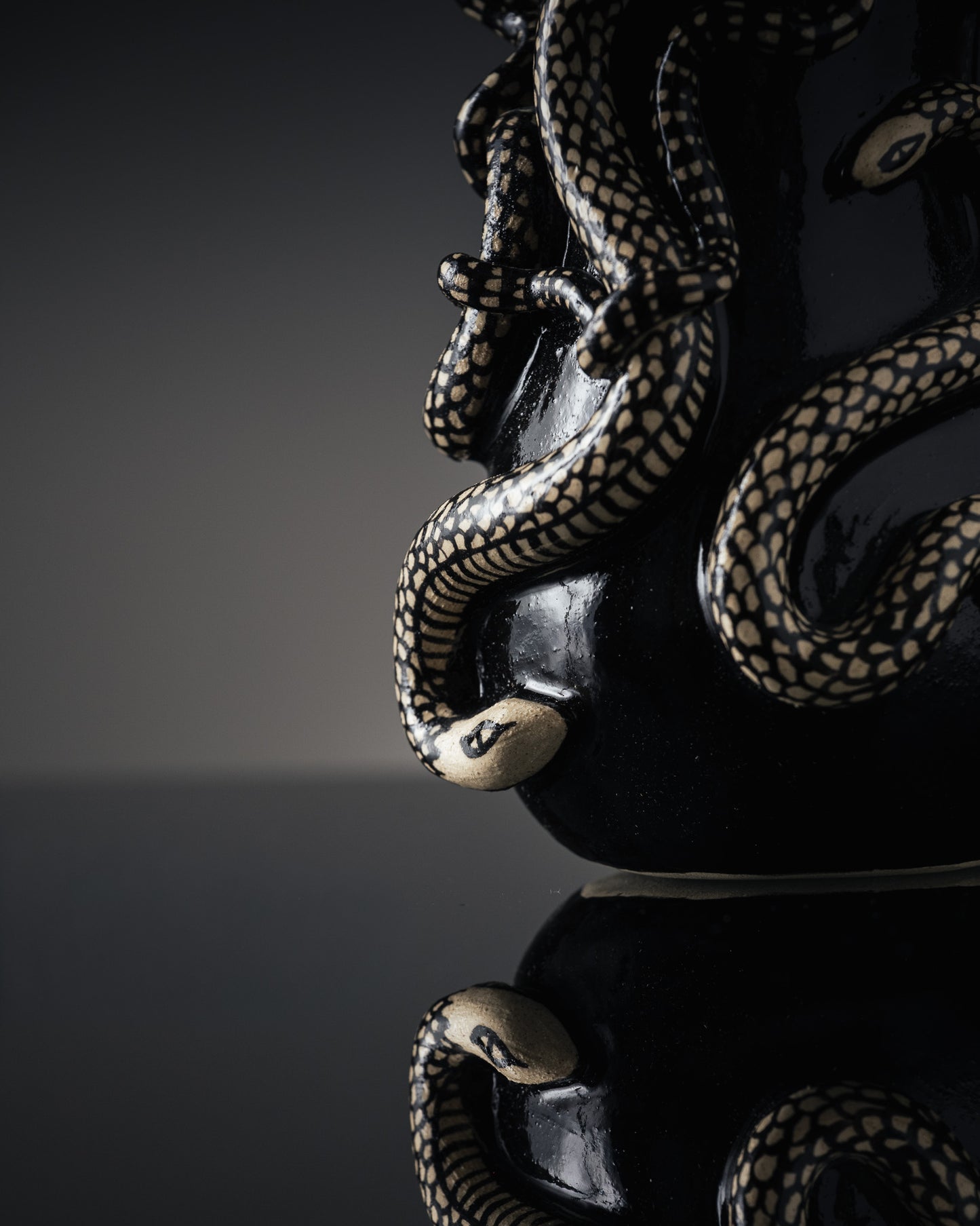 VASE NOIR 'THRIVING IN DARKNESS'