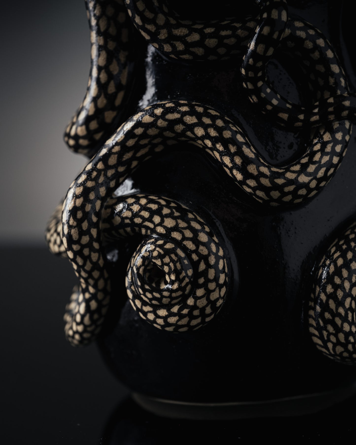 VASE NOIR 'THRIVING IN DARKNESS'