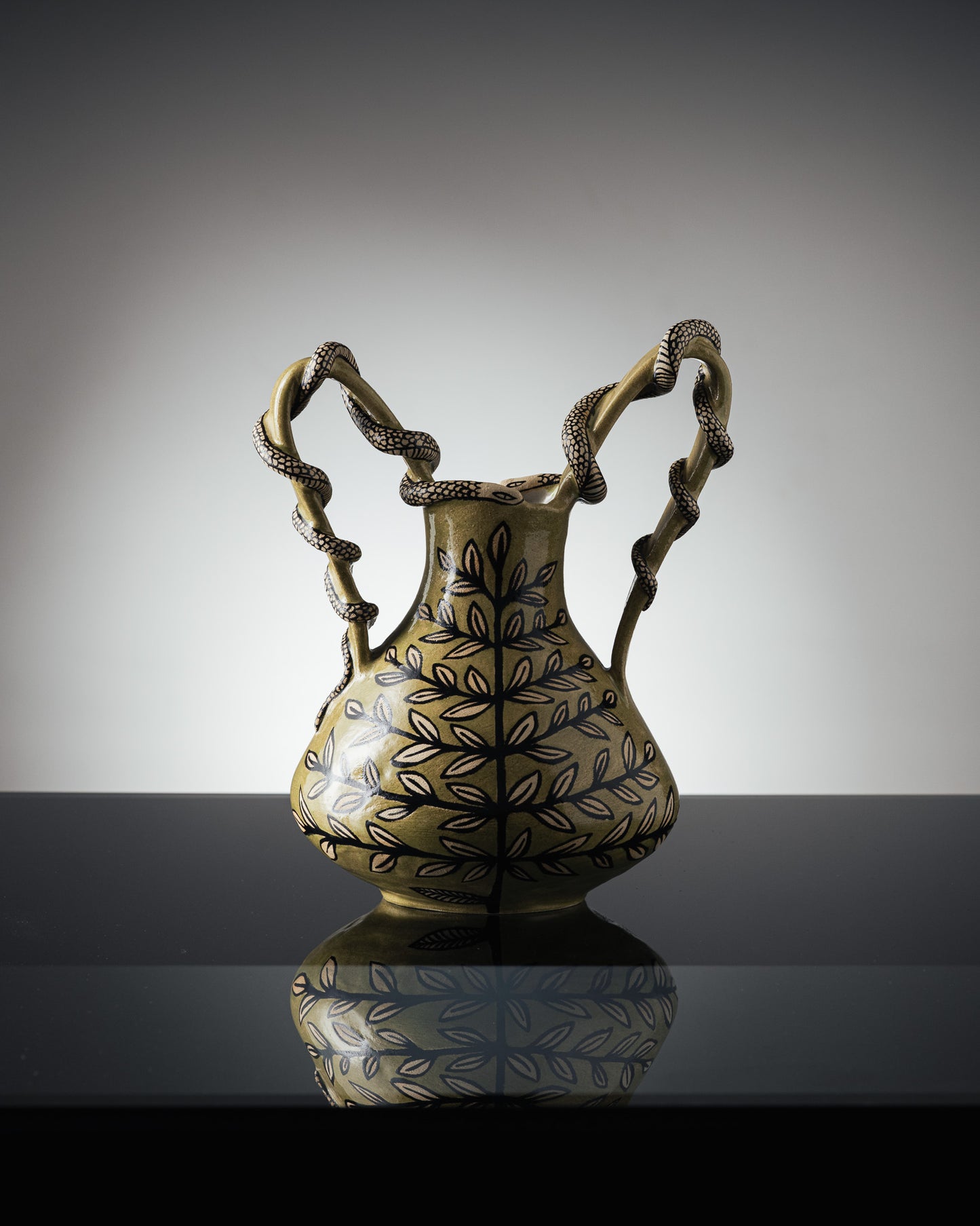 'JARDIN SECRET' GREEN VASE