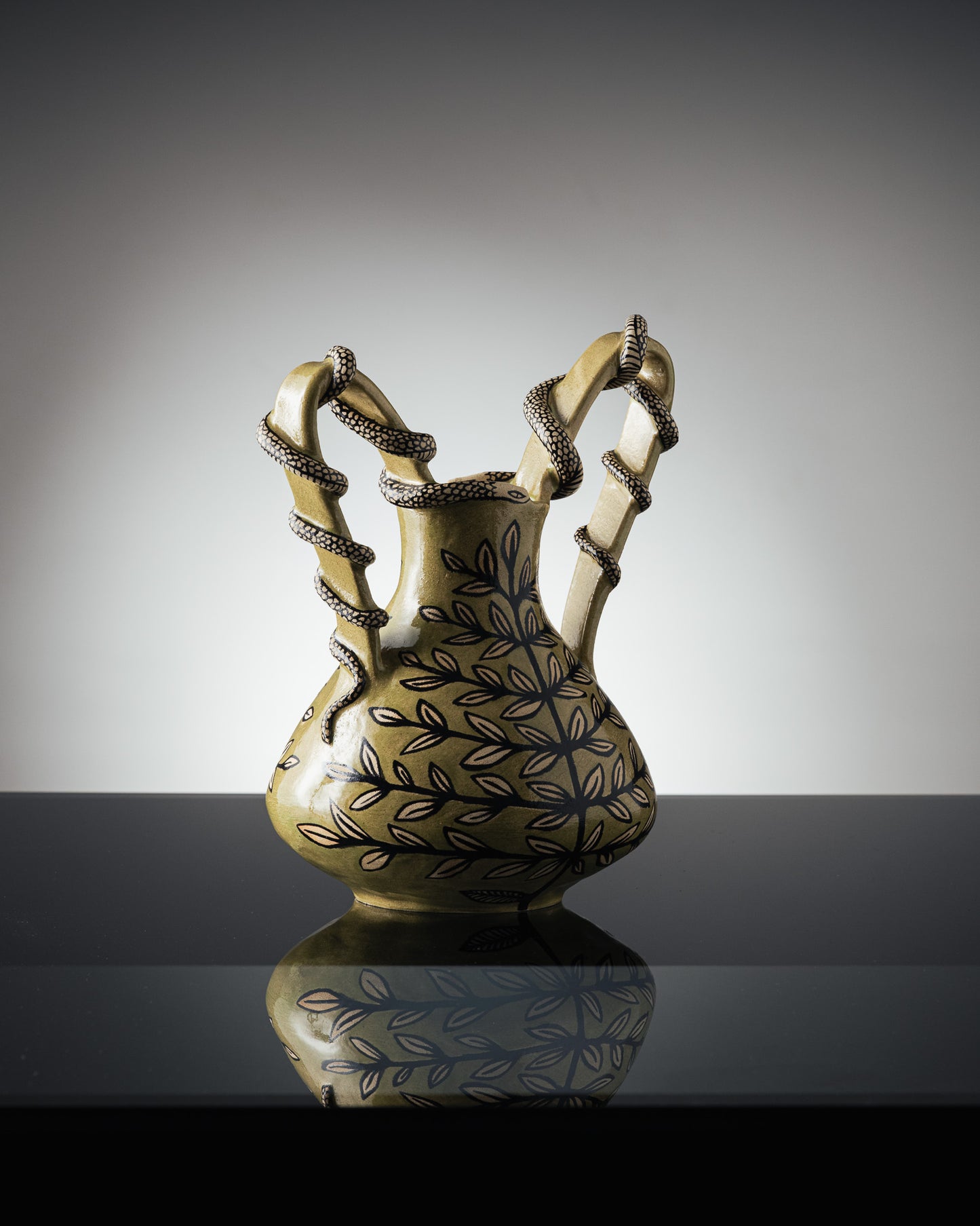'JARDIN SECRET' GREEN VASE