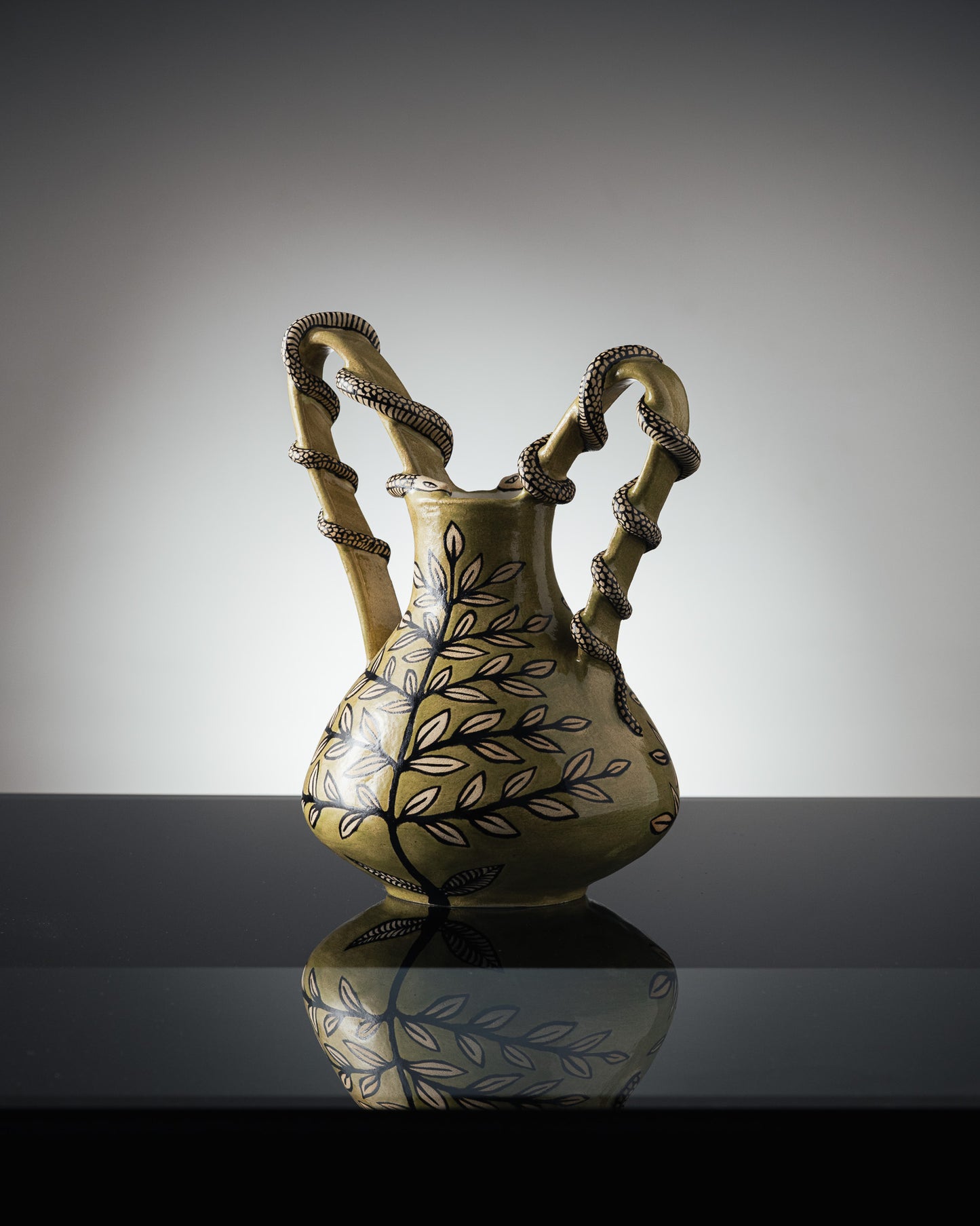 'JARDIN SECRET' GREEN VASE