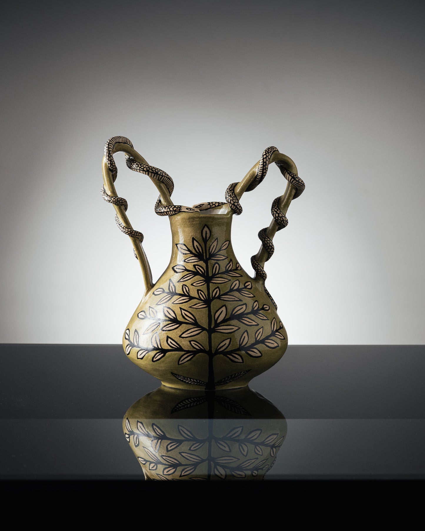 'JARDIN SECRET' GREEN VASE