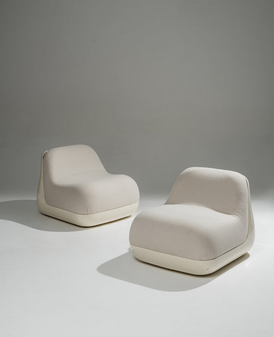 PAIR OF 'JUMBO' ARMCHAIRS, ROSSELLI, SAPORITI, 1970s