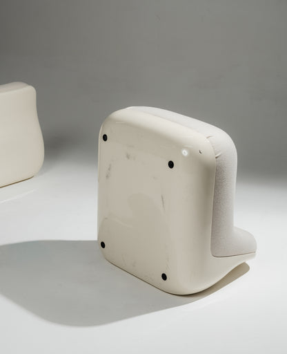 PAIRE DE FAUTEUILS 'JUMBO', ROSSELLI, SAPORITI, 1970s