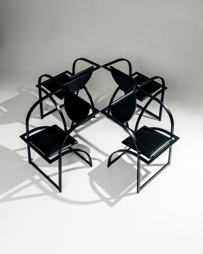 SET OF 4 'COSINUS' CHAIRS, KARL FRIEDRICH FÖRSTER, KFF, 1980s