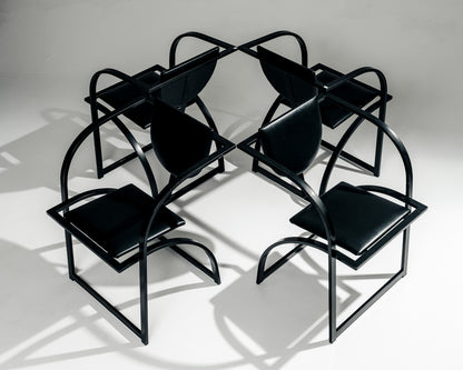 SET OF 4 'COSINUS' CHAIRS, KARL FRIEDRICH FÖRSTER, KFF, 1980s