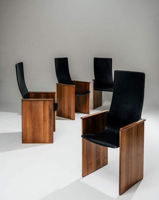 SET OF 4 'TORCELLO' CHAIRS, AFRA & TOBIA SCARPA, STILDOMUS, 1960s