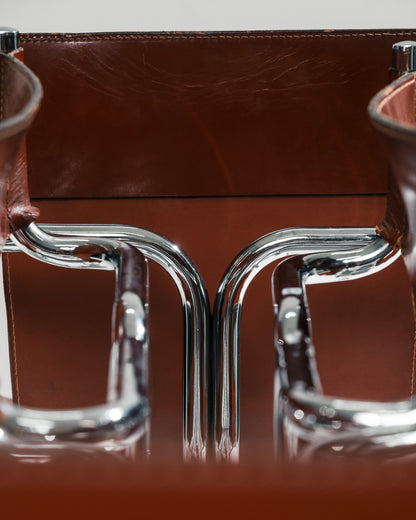 SET OF 6 'TOPOS' CHAIRS, GRUPPO DAM, BUSNELLI, 1970s