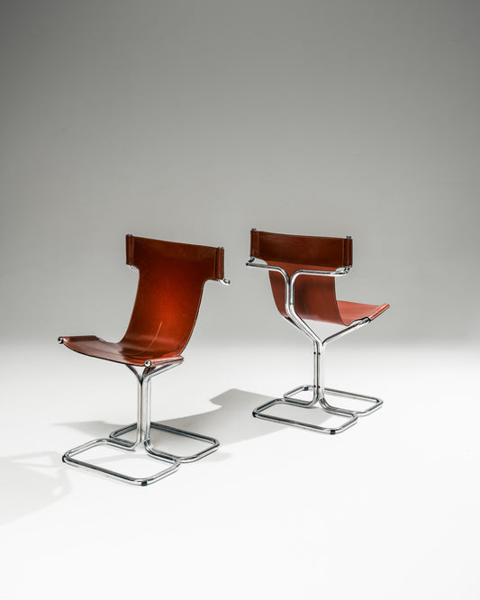 PAIR OF 'TOPOS' CHAIRS, GRUPPO DAM, BUSNELLI, 1970s